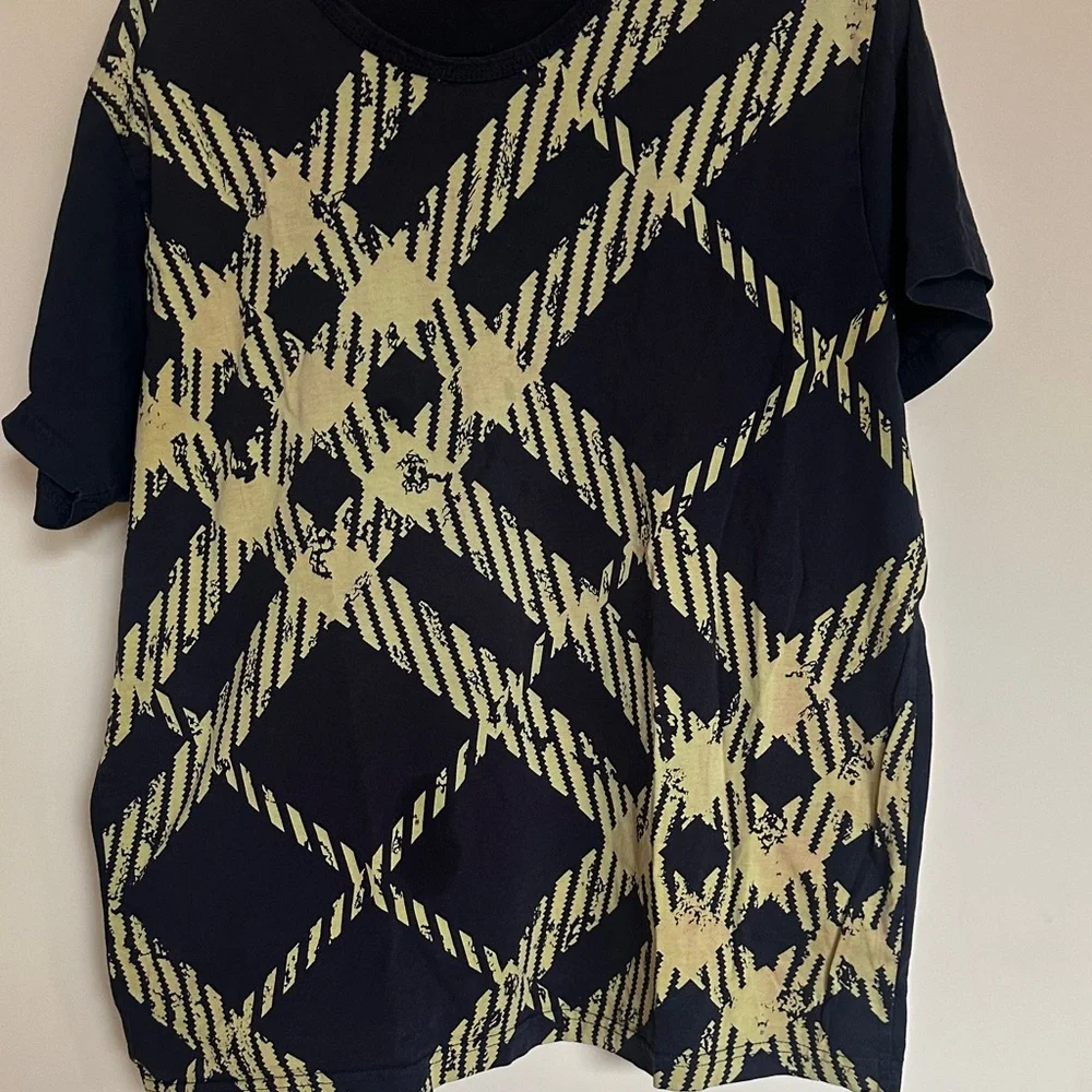 Burberry Navy Cotton T-Shirt - Picture 3 of 4